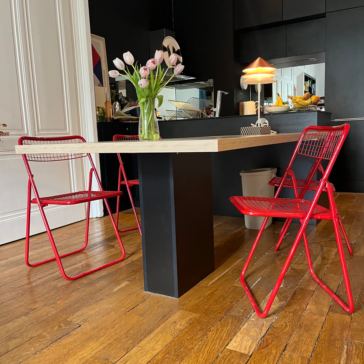 Paire de chaises pliantes “Ted Net” par Niels Gammelgaard, IKEA, années 1980