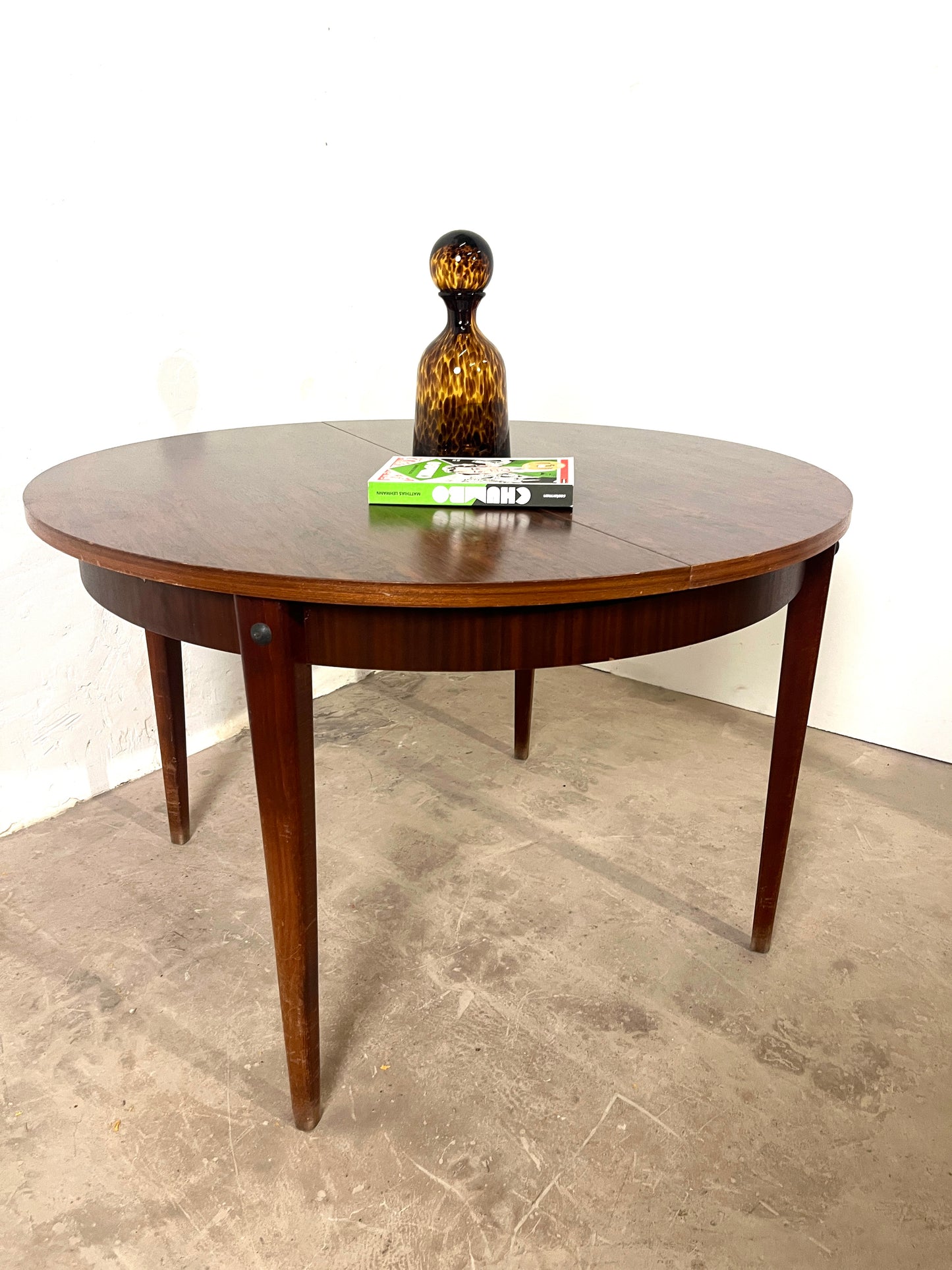 Table ronde extensible vintage Mid-Century 1960