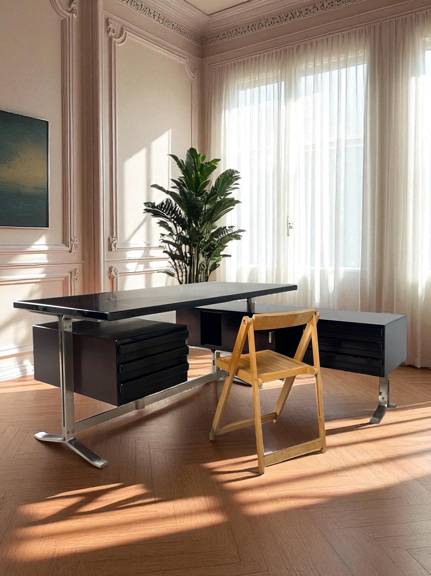 Bureau de direction Gianni Moscatelli pour Formanova, Italie, années 1970