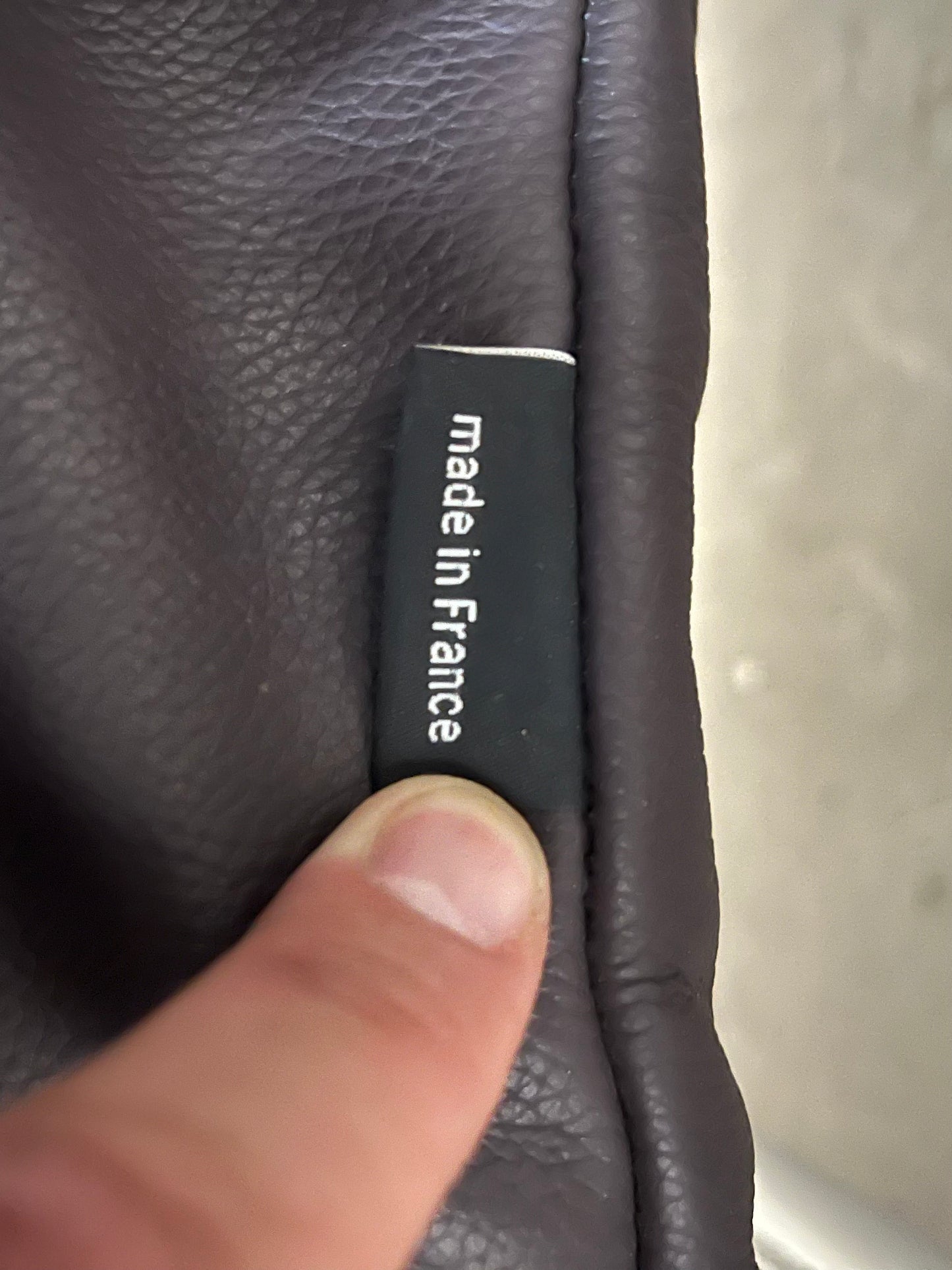 Canapé Cinna Smala cuir aubergine, Pascal Mourgue, Cinna, 2000