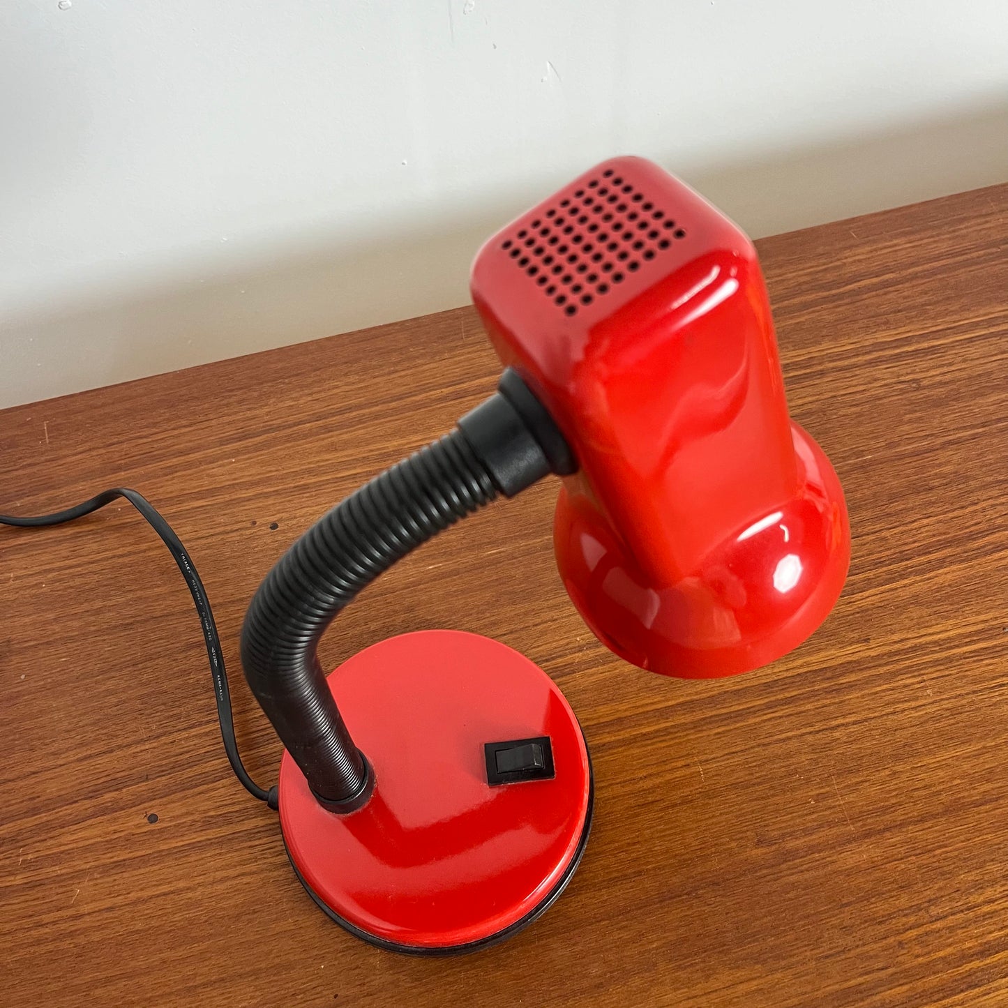 Lampe de bureau vintage rouge