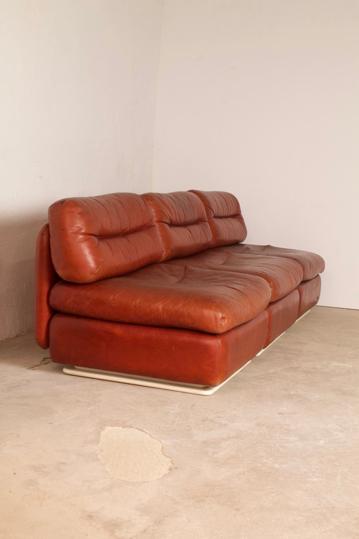 Canapé vintage modulable Kiitos design Ammannati & Vitelli Rossi , 1970