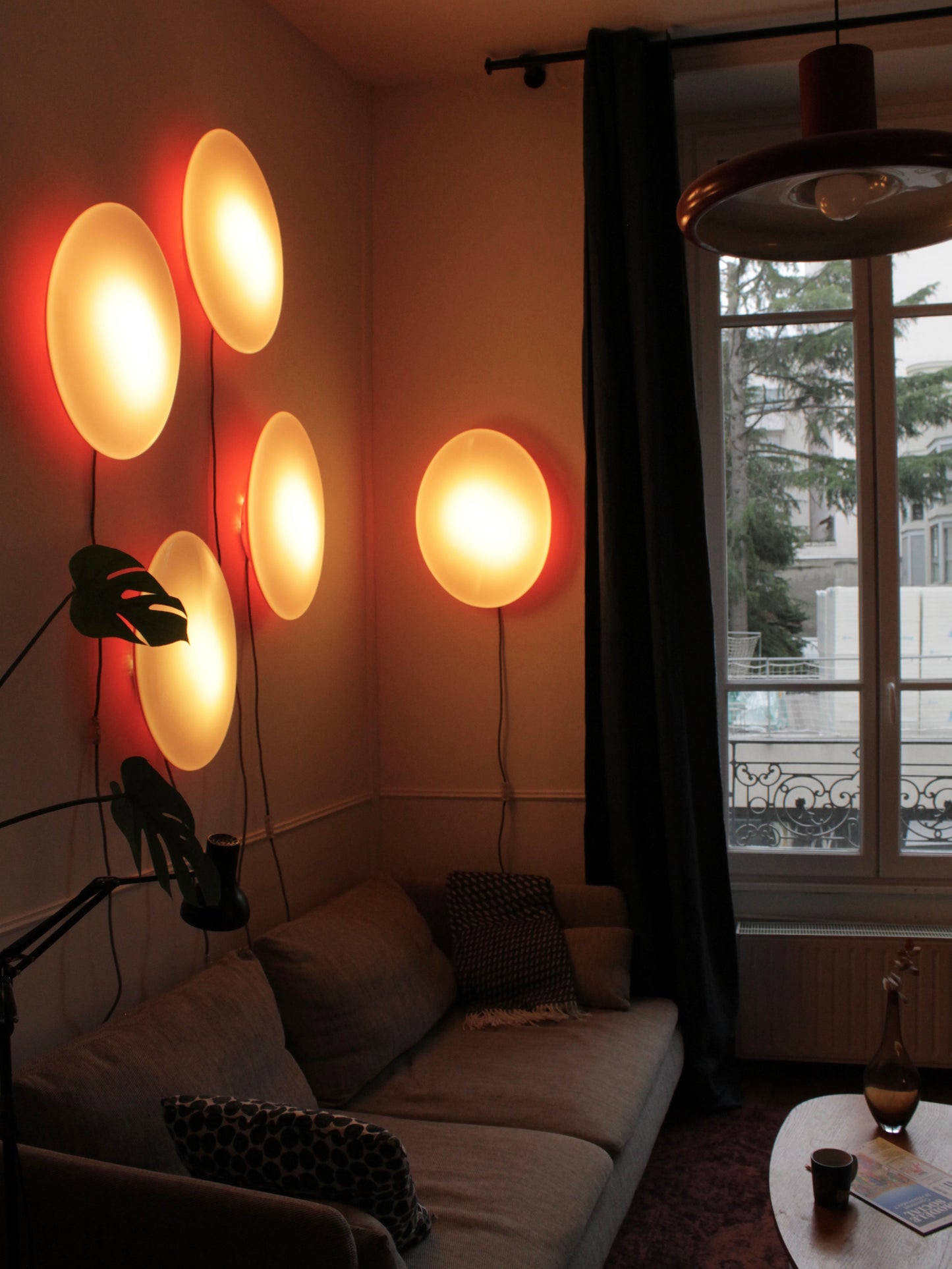 Appliques monumentales "Campanile", design Patrick Jouin pour Artemide, 2000