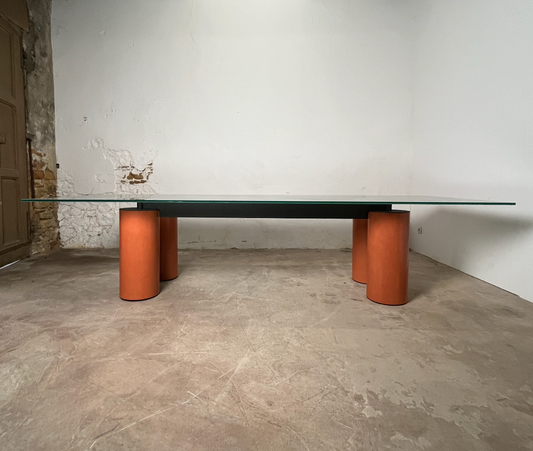 Table de salle à manger Serenissimo, Lella & Massimo Vignelli, David Law pour Acerbis, 1980