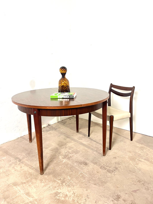 Table ronde extensible vintage Mid-Century 1960
