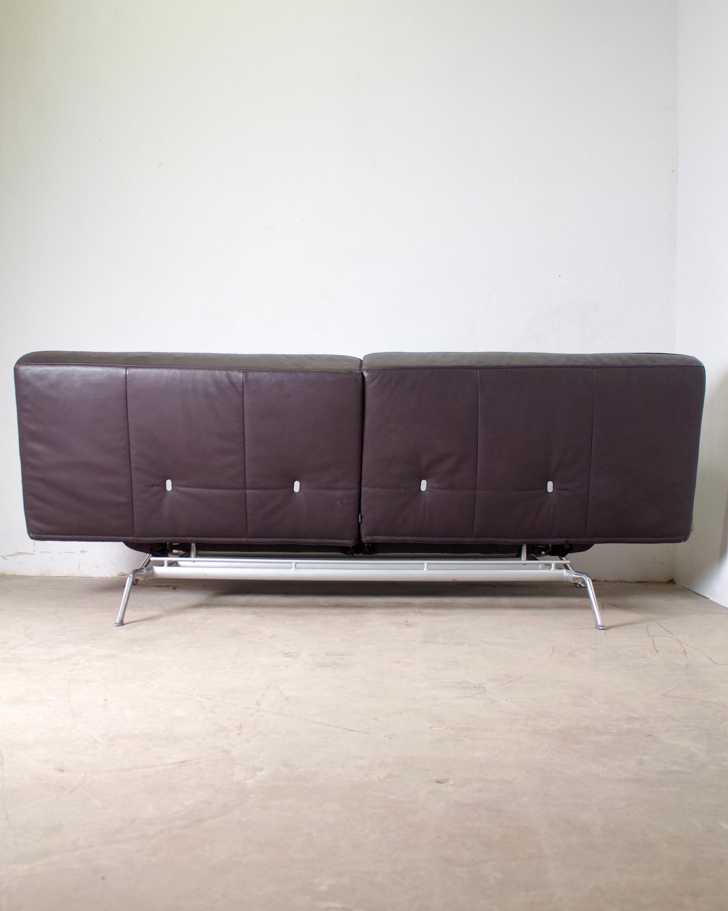 Canapé vintage cuir Smala pour Cinna, designer Pascal Mourgue, 2000