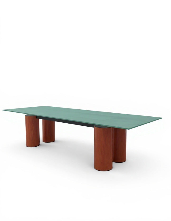 Table de salle à manger Serenissimo, Lella & Massimo Vignelli, David Law pour Acerbis, 1980