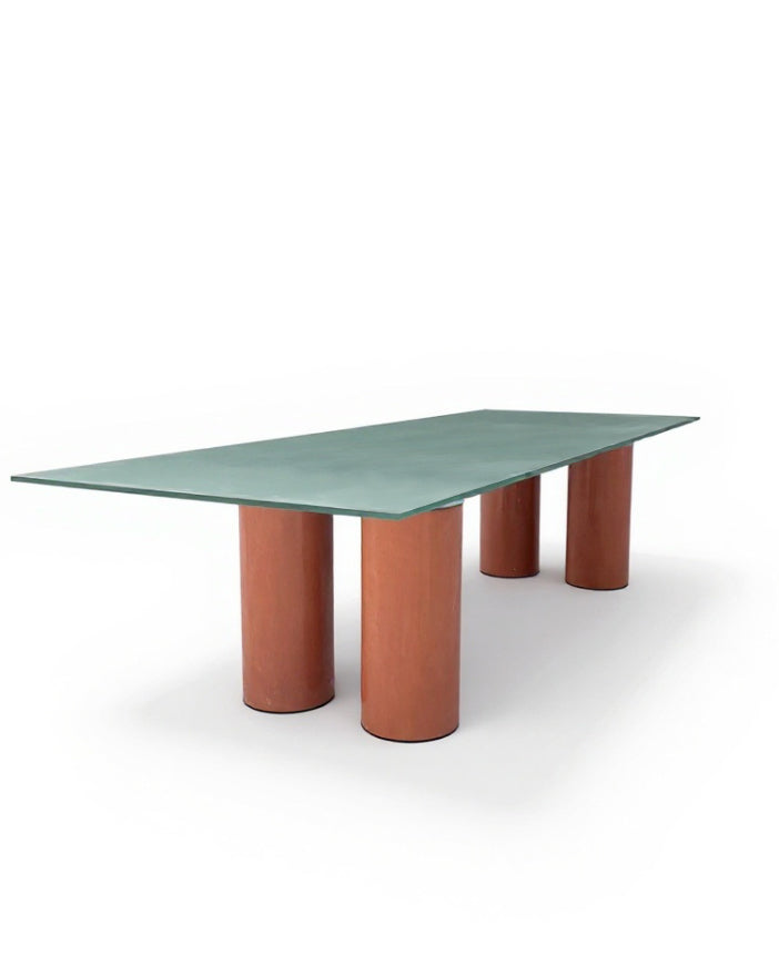 Table de salle à manger Serenissimo, Lella & Massimo Vignelli, David Law pour Acerbis, 1980