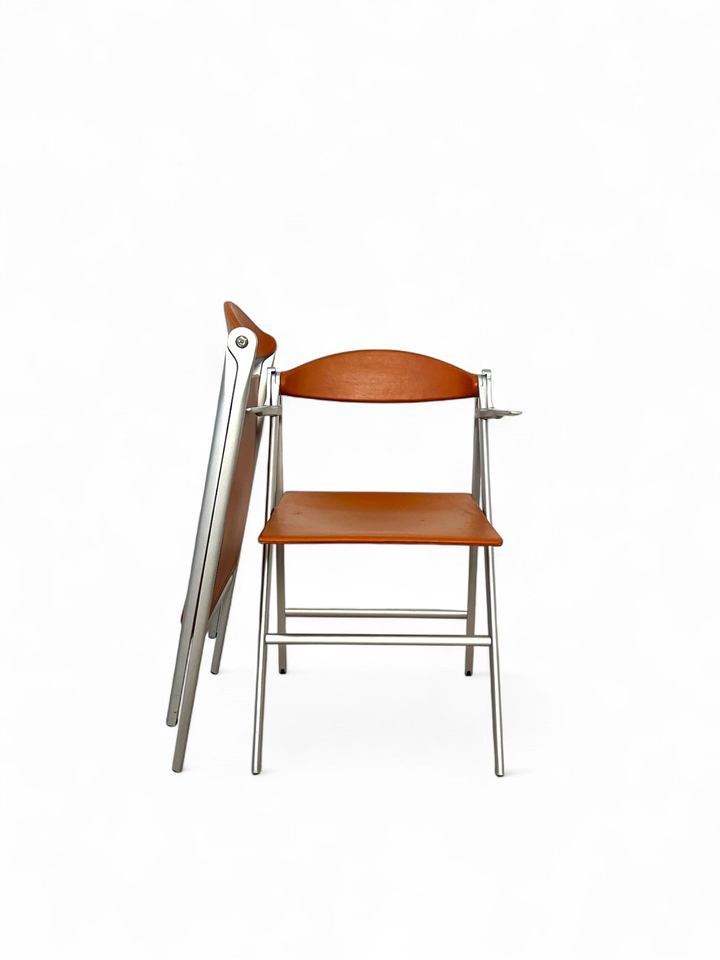 Lot de six chaises pliantes Donald, Studio Cerri & Associati, Poltrona Frau