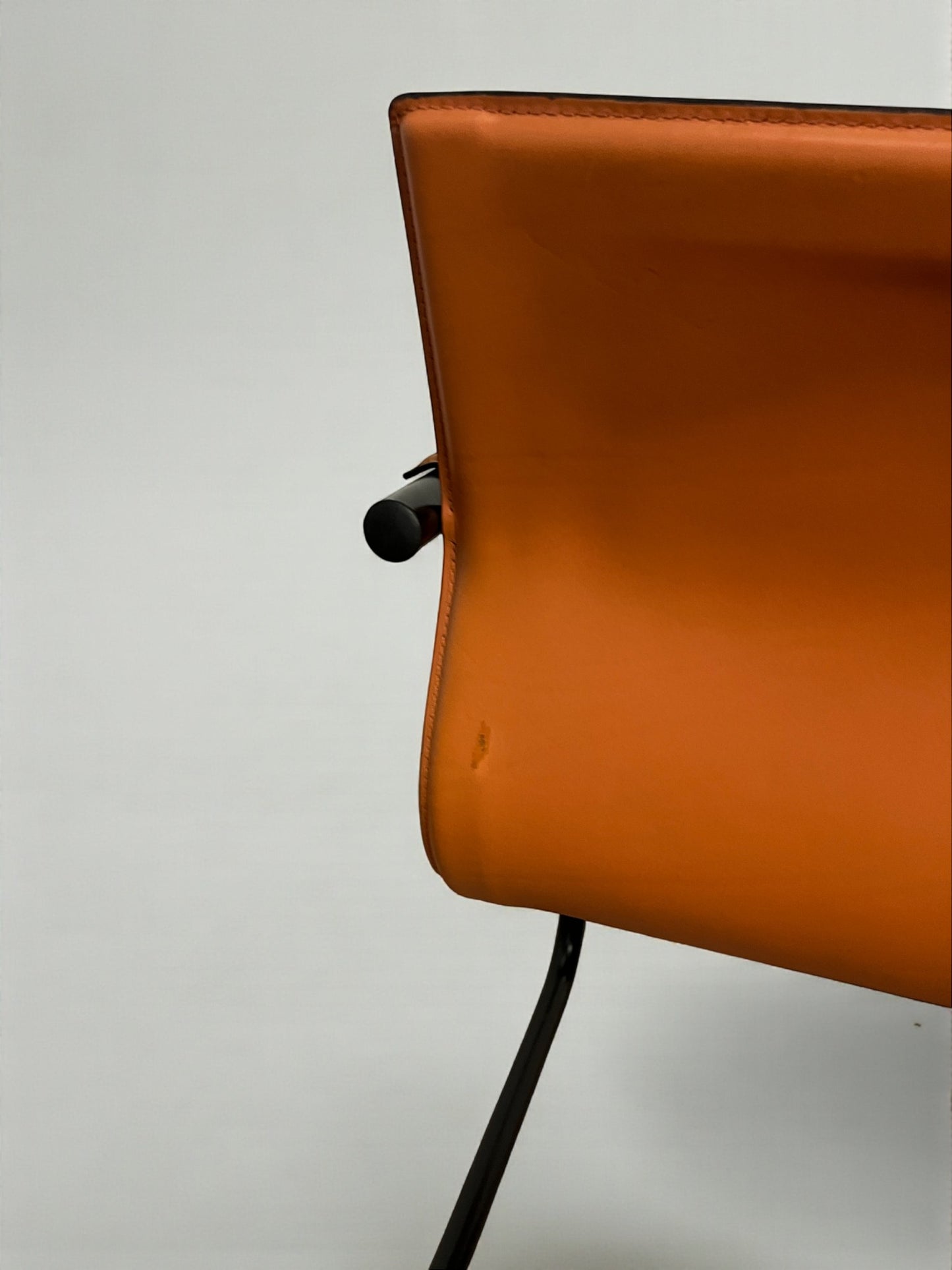 Set de 6 fauteuils cantilever en cuir par Matteo Grassi, modèle MG15, années 1970