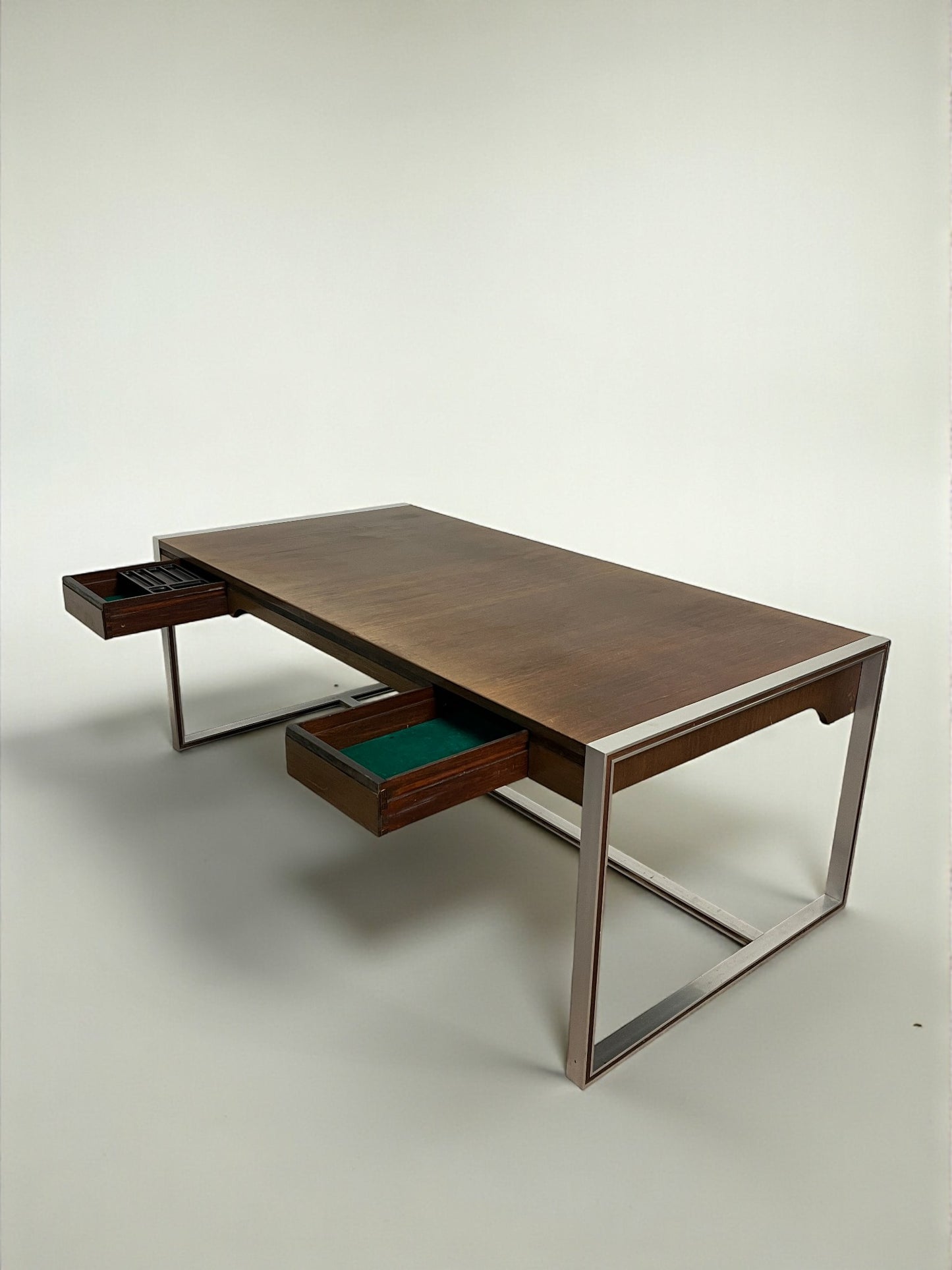Set bureau ministre + secrétaire, Claude Gaillard pour Ligne Roset, 1970