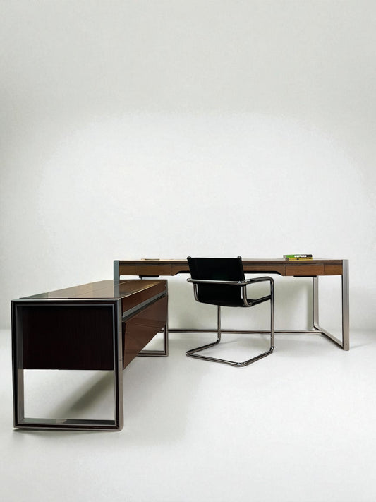 Set bureau ministre + secrétaire, Claude Gaillard pour Ligne Roset, 1970
