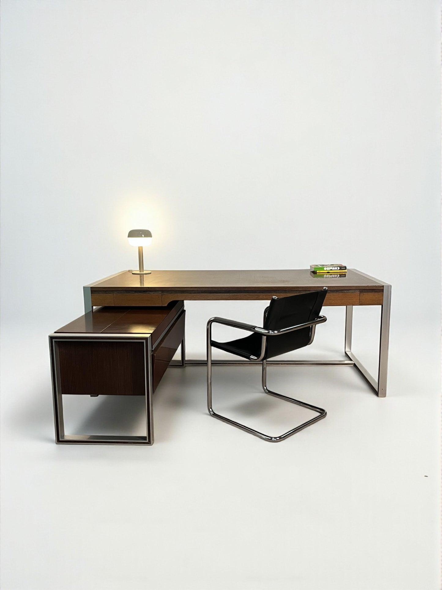 Set bureau ministre + secrétaire, Claude Gaillard pour Ligne Roset, 1970