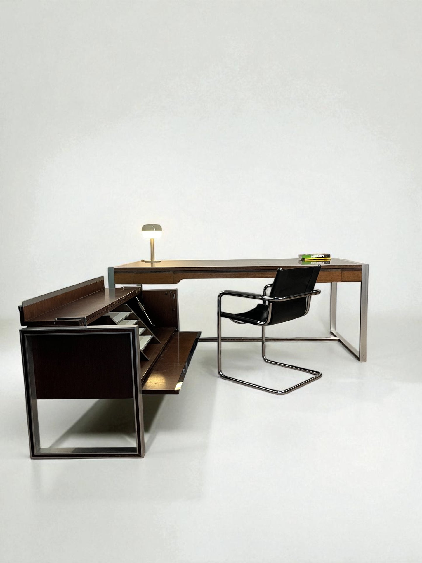 Set bureau ministre + secrétaire, Claude Gaillard pour Ligne Roset, 1970
