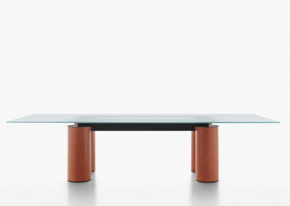 Table de salle à manger Serenissimo, Lella & Massimo Vignelli, David Law pour Acerbis, 1980