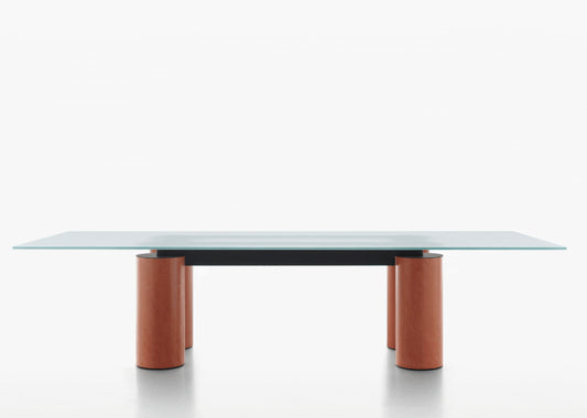 Table de salle à manger Serenissimo, Lella & Massimo Vignelli, David Law pour Acerbis, 1980