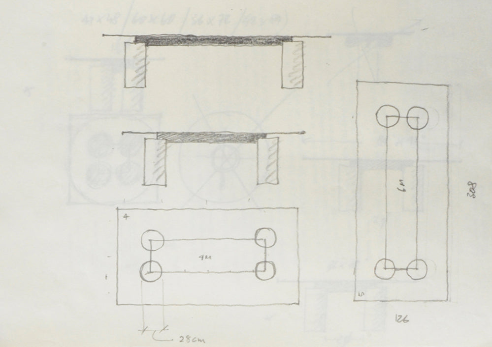 Table de salle à manger Serenissimo, Lella & Massimo Vignelli, David Law pour Acerbis, 1980