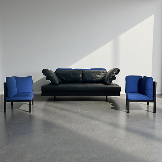 Ensemble complet Canapé Sity & fauteuils Baisity par Antonio Citterio pour B&B Italia, 1980